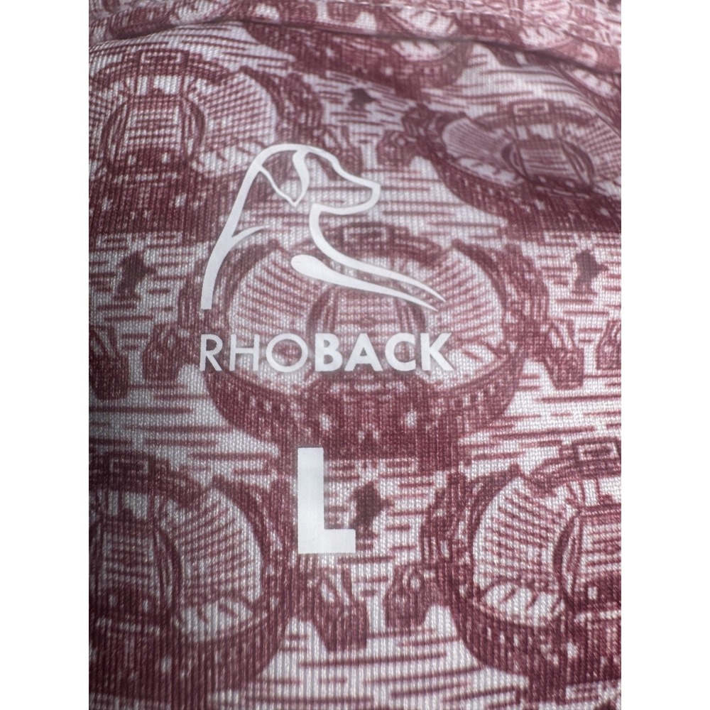 Rhoback Florida State Doak Sz Large Short Sleeve Collegiate Polo Golf Preppy - Picture 6 of 10